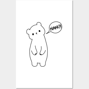 White bear says Nani?! Posters and Art